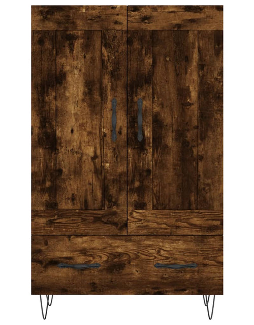 Încărcați imaginea în vizualizatorul Galerie, Dulap înalt, stejar afumat, 69,5x31x115 cm, lemn prelucrat Lando - Lando
