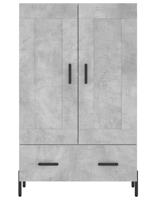 Загрузите изображение в средство просмотра галереи, Dulap înalt, gri beton, 69,5x31x115 cm, lemn compozit Lando - Lando
