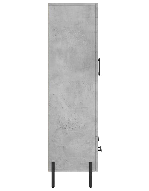 Загрузите изображение в средство просмотра галереи, Dulap înalt, gri beton, 69,5x31x115 cm, lemn compozit Lando - Lando

