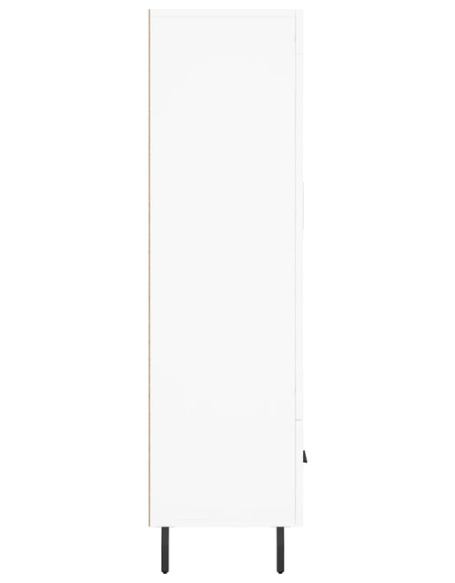 Загрузите изображение в средство просмотра галереи, Dulap înalt, alb, 69,5x31x115 cm, lemn prelucrat Lando - Lando
