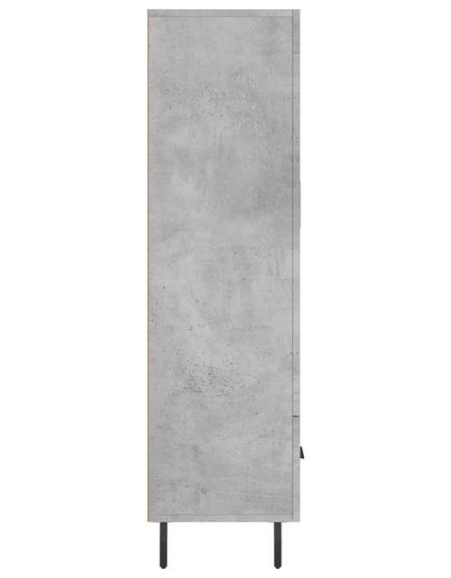 Încărcați imaginea în vizualizatorul Galerie, Dulap înalt, gri beton, 69,5x31x115 cm, lemn compozit Lando - Lando
