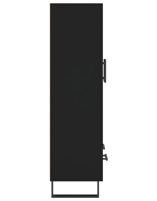 Încărcați imaginea în vizualizatorul Galerie, Dulap înalt, negru, 69,5x31x115 cm, lemn prelucrat Lando - Lando
