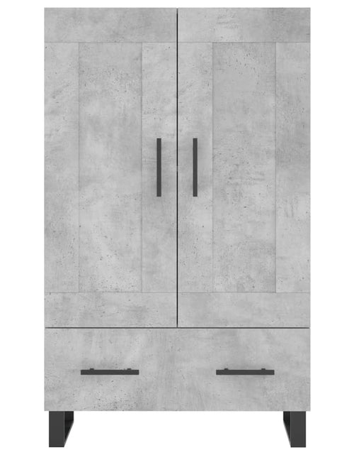 Încărcați imaginea în vizualizatorul Galerie, Dulap înalt, gri beton, 69,5x31x115 cm, lemn compozit Lando - Lando
