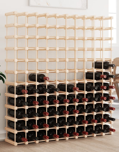 Загрузите изображение в средство просмотра галереи, Raft de vin pentru 120 sticle 112,5x23x123,5 cm lemn masiv pin - Lando
