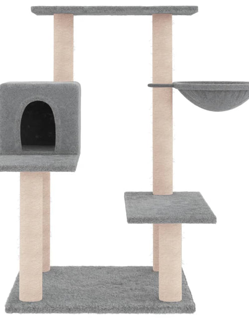 Încărcați imaginea în vizualizatorul Galerie, Ansamblu pisici, stâlpi din funie sisal, gri deschis, 82,5 cm Lando - Lando
