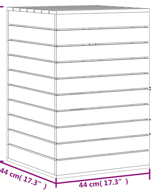 Загрузите изображение в средство просмотра галереи, Coș de rufe, 44x44x66 cm, lemn masiv de pin - Lando
