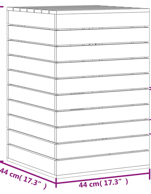 Загрузите изображение в средство просмотра галереи, Coș de rufe, alb, 44x44x66 cm, lemn masiv de pin - Lando
