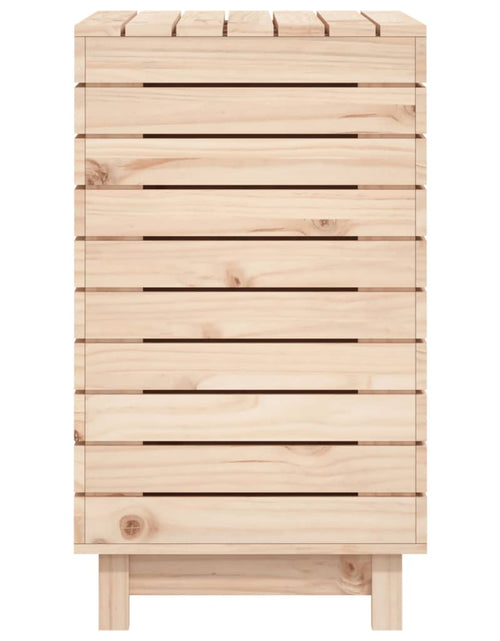Încărcați imaginea în vizualizatorul Galerie, Coș de rufe, 88,5x44x76 cm, lemn masiv de pin - Lando
