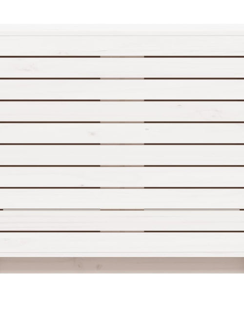 Загрузите изображение в средство просмотра галереи, Coș de rufe, alb, 88,5x44x76 cm, lemn masiv de pin - Lando
