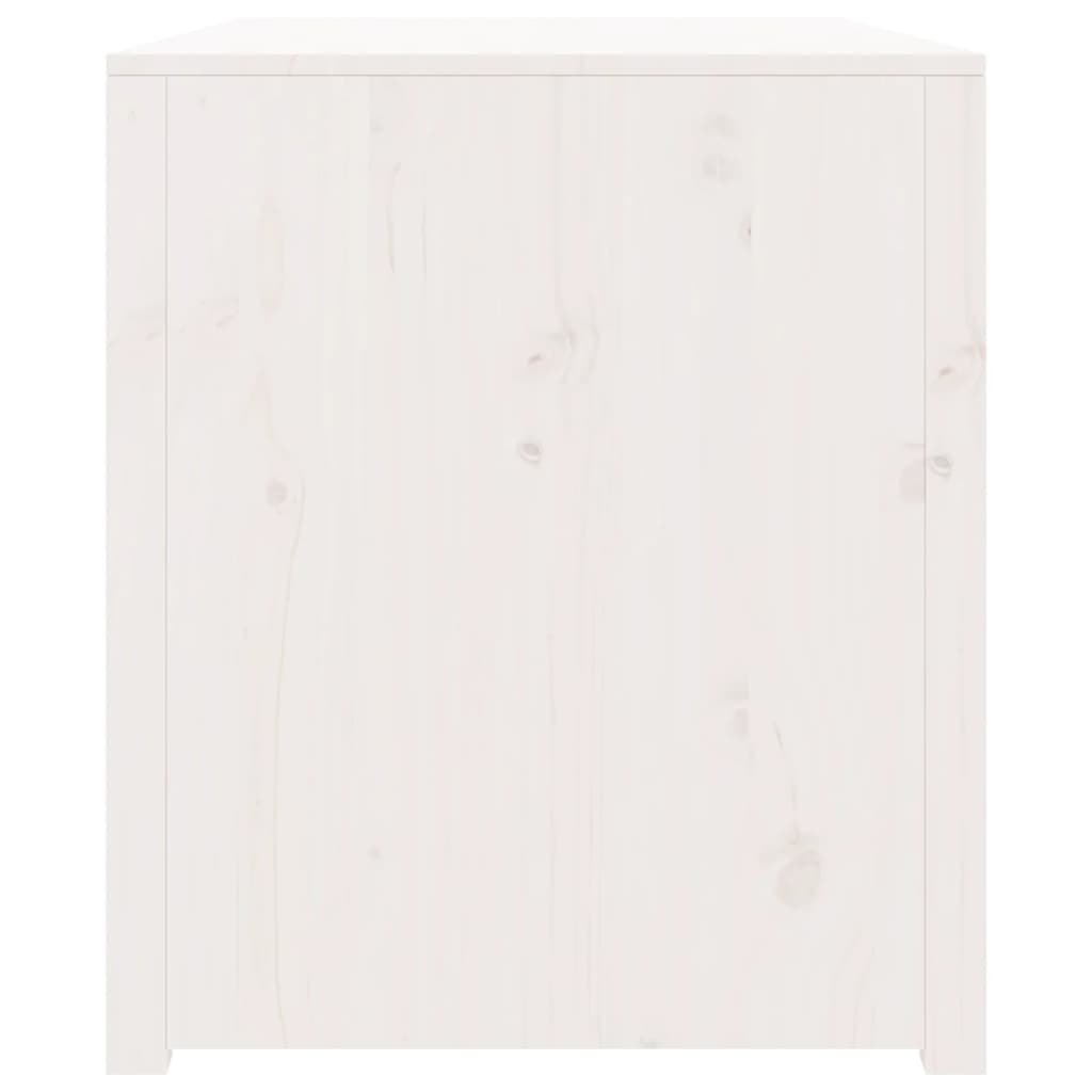 Dulap bucătărie de exterior, alb, 106x55x64 cm, lemn masiv pin - Lando