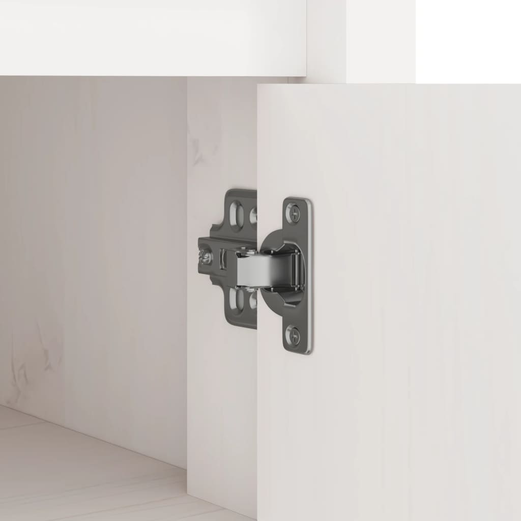 Dulap bucătărie de exterior, alb, 106x55x64 cm, lemn masiv pin - Lando