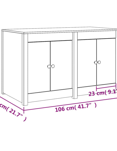 Încărcați imaginea în vizualizatorul Galerie, Dulap bucătărie de exterior, 106x55x64 cm, lemn masiv douglas - Lando
