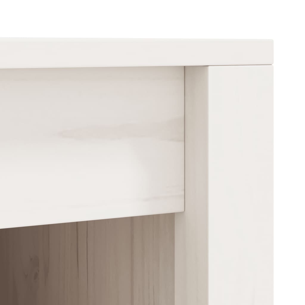 Dulap bucătărie de exterior, alb, 55x55x92 cm, lemn masiv pin - Lando