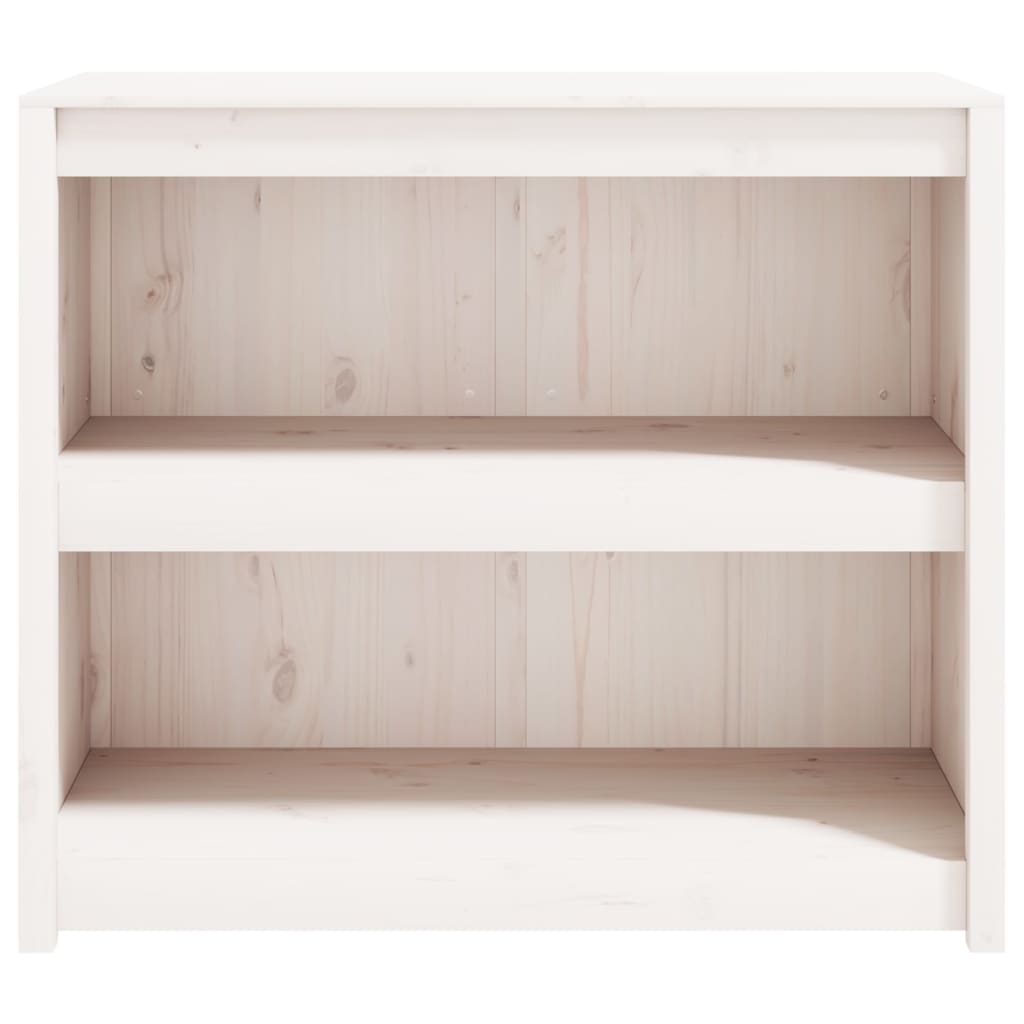 Dulap bucătărie de exterior, alb, 106x55x92 cm, lemn masiv pin - Lando