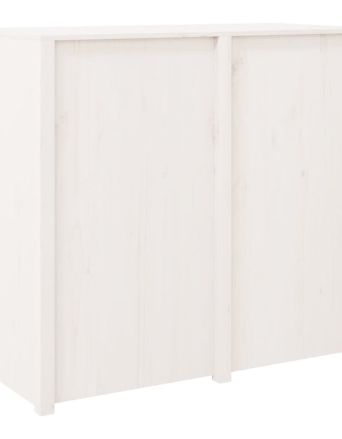 Încărcați imaginea în vizualizatorul Galerie, Dulap bucătărie de exterior, alb, 106x55x92 cm, lemn masiv pin - Lando
