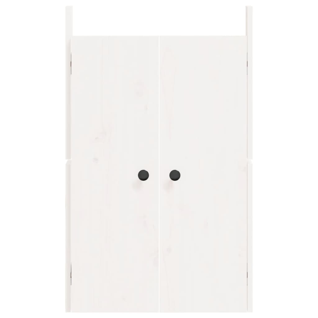 Uși de bucătărie de exterior, alb, 50x9x82cm, lemn masiv de pin Lando - Lando