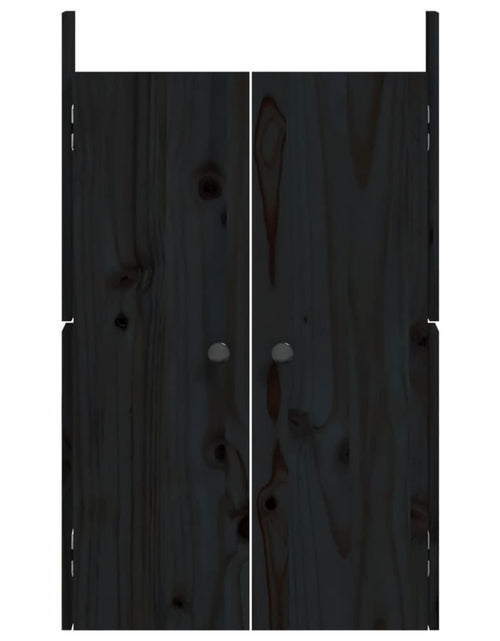 Încărcați imaginea în vizualizatorul Galerie, Uși de bucătărie de exterior 2 buc., negru, 50x9x82 cm Lando - Lando

