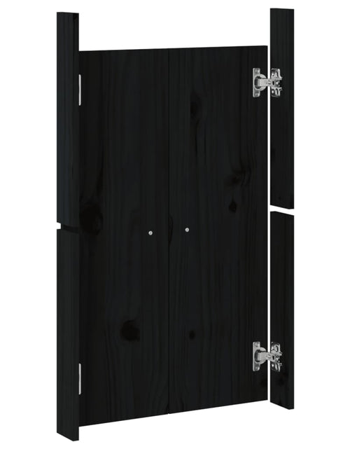 Încărcați imaginea în vizualizatorul Galerie, Uși de bucătărie de exterior 2 buc., negru, 50x9x82 cm Lando - Lando
