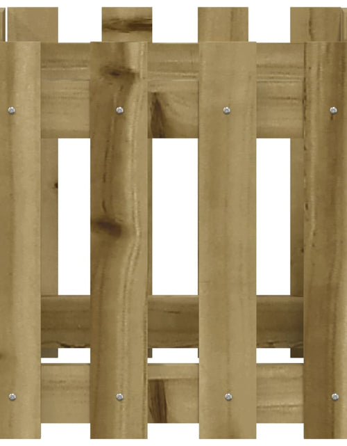 Încărcați imaginea în vizualizatorul Galerie, Jardinieră grădină design gard 40x40x40cm lemn de pin impregnat - Lando

