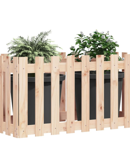 Încărcați imaginea în vizualizatorul Galerie, Pat înălțat grădină design gard 100x50x50 cm lemn de pin tratat - Lando
