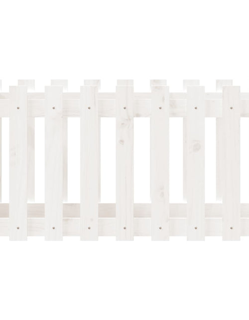 Încărcați imaginea în vizualizatorul Galerie, Pat înălțat grădină design gard alb 100x50x50cm lemn pin tratat - Lando
