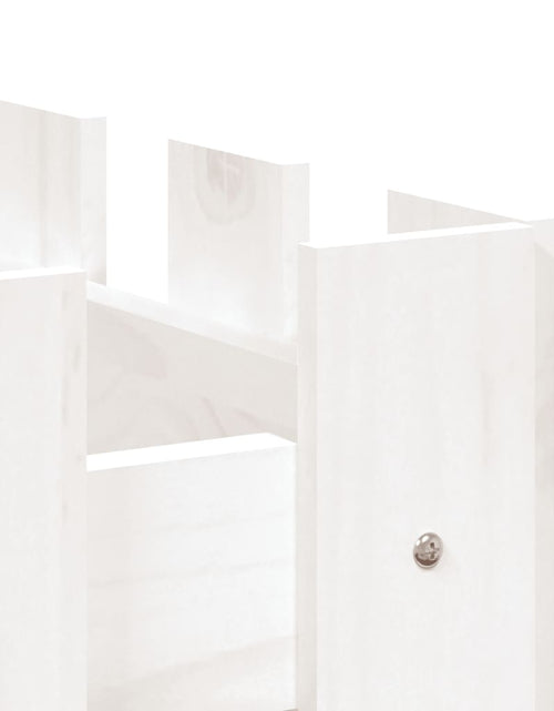 Încărcați imaginea în vizualizatorul Galerie, Pat înălțat grădină design gard alb 100x50x70cm lemn pin tratat - Lando
