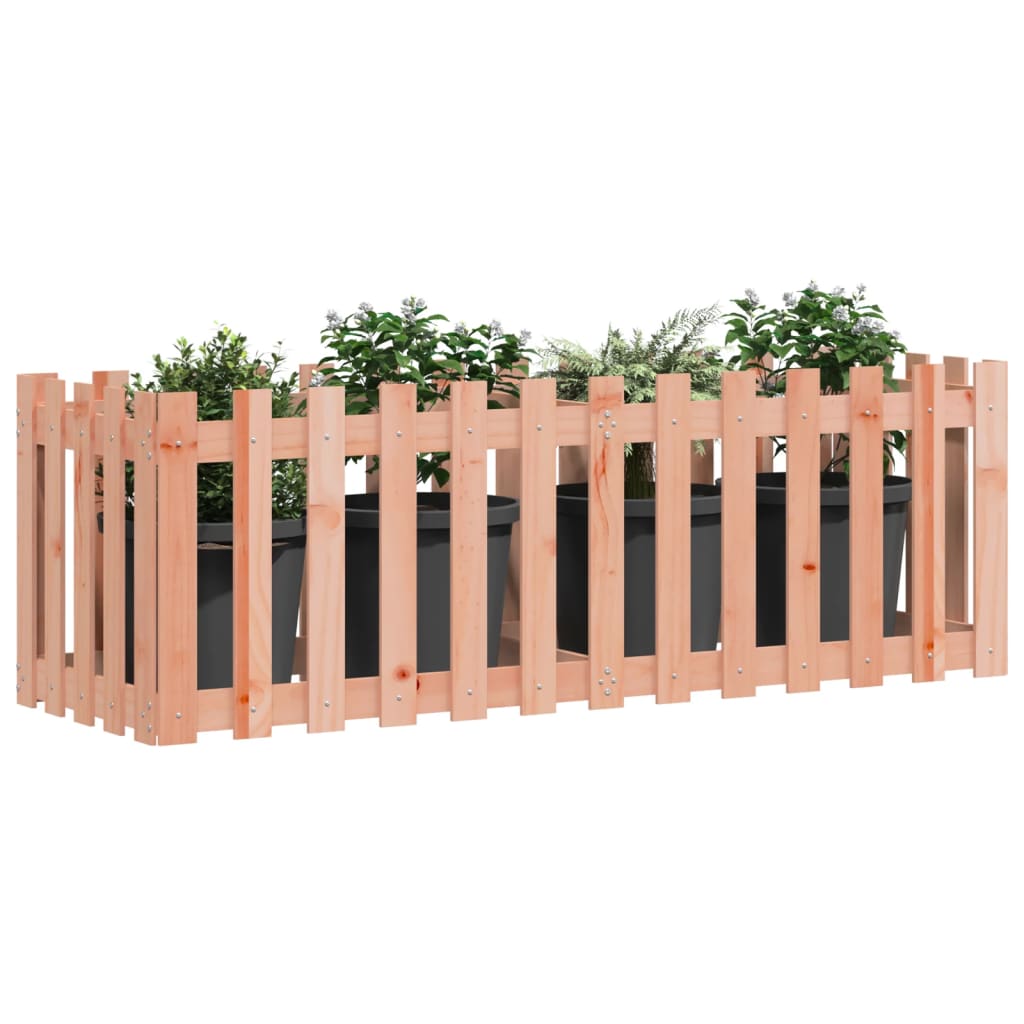 Pat înălțat grădină cu design gard 150x50x50 cm lemn douglas - Lando
