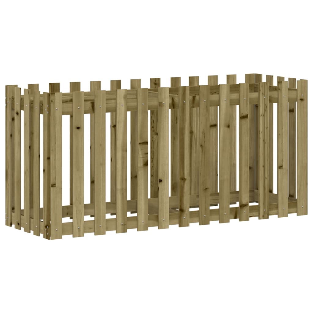 Pat înălțat grădină design gard 150x50x70 cm lemn impregnat pin - Lando
