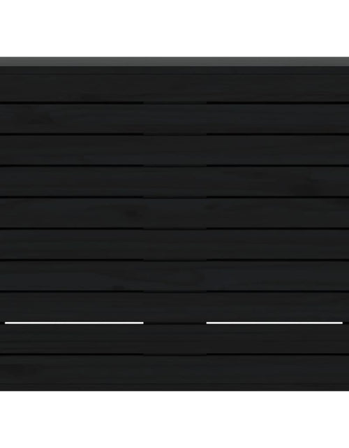 Загрузите изображение в средство просмотра галереи, Coș de rufe, negru, 88,5x44x66 cm, lemn masiv de pin - Lando

