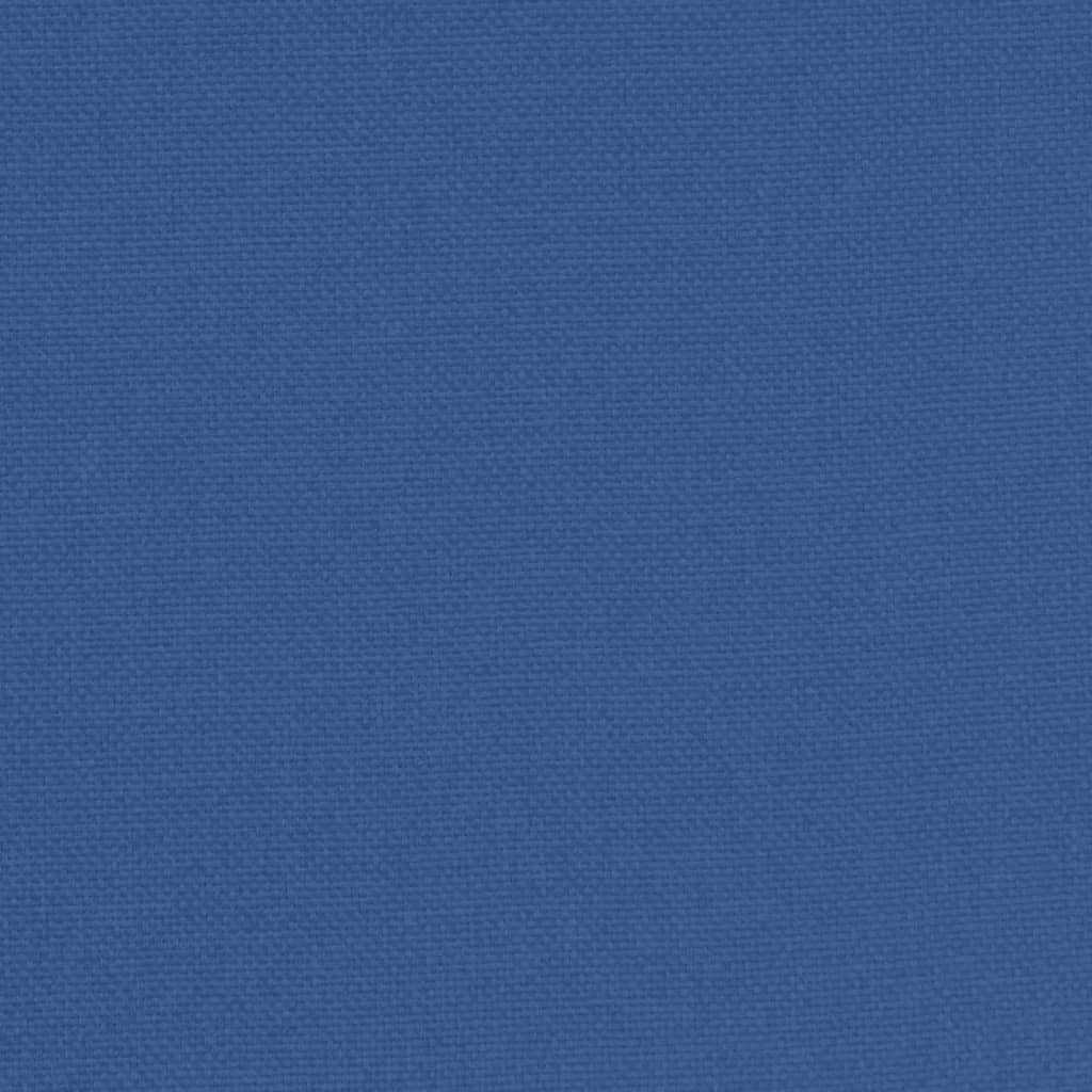Fotoliu tip cuvă cu taburet, albastru, material textil - Lando