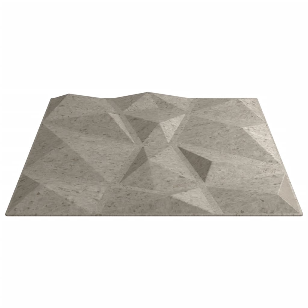 Panouri de perete 24 buc. beton gri 50x50 cm EPS 6 m² diamant - Lando