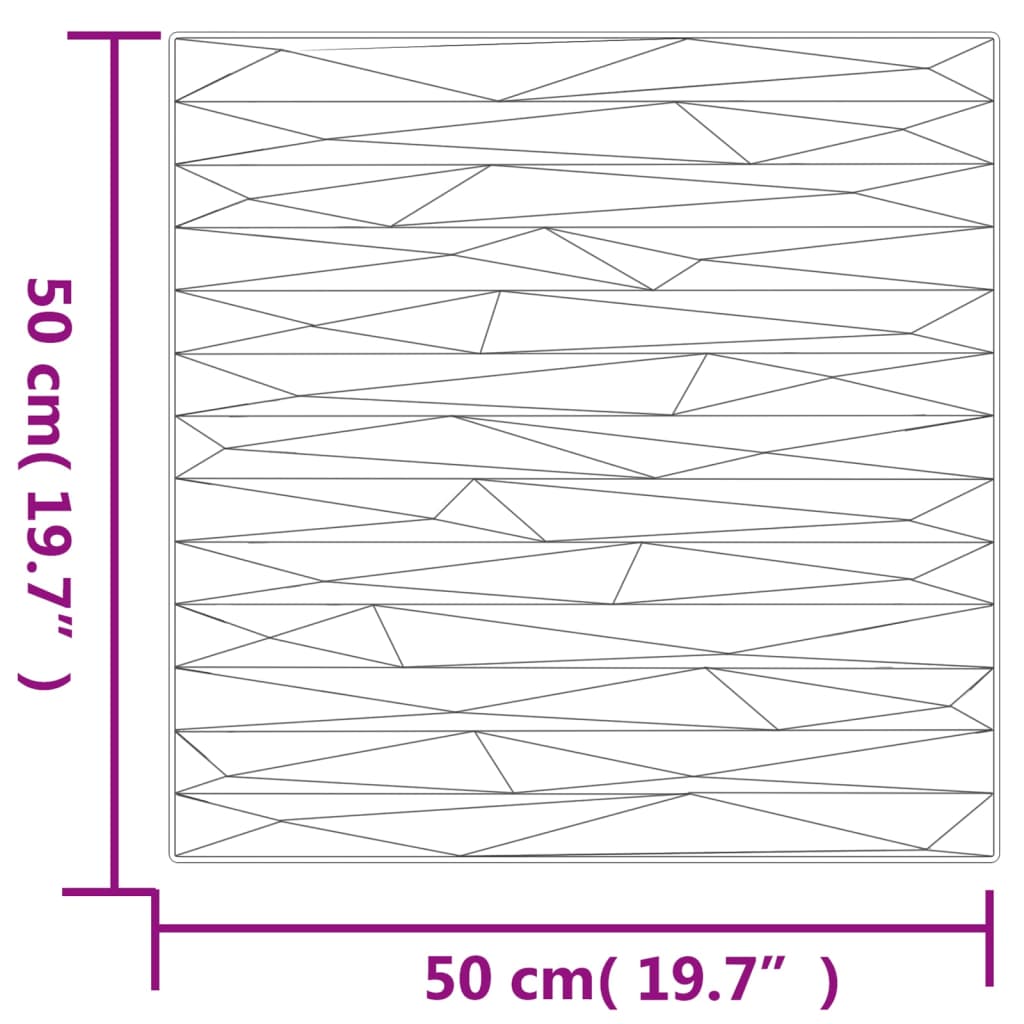 Panouri de perete 48 buc. alb 50x50 cm EPS 12 m² piatră Lando - Lando