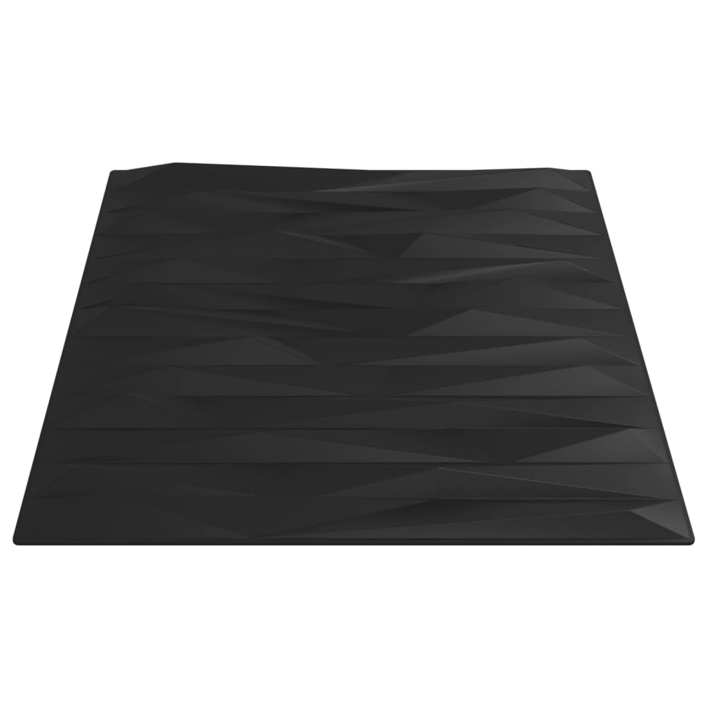 Panouri de perete 12 buc. negru 50x50 cm EPS 3 m² piatră - Lando