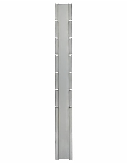 Încărcați imaginea în vizualizatorul Galerie, Stâlpi de gard de grădină 10 buc. argintiu 180 cm oțel Lando - Lando

