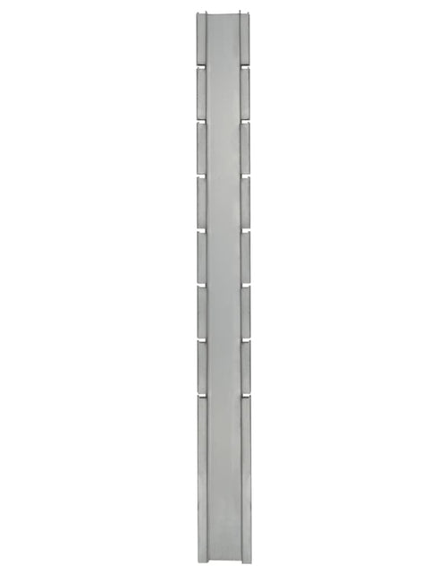 Încărcați imaginea în vizualizatorul Galerie, Stâlpi de gard de grădină 30 buc. argintiu 200 cm oțel Lando - Lando
