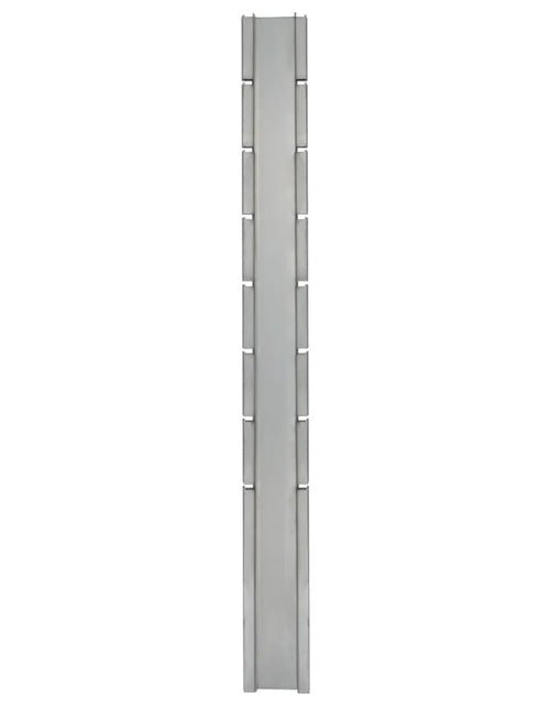 Încărcați imaginea în vizualizatorul Galerie, Stâlpi de gard de grădină 40 buc. argintiu 200 cm oțel Lando - Lando
