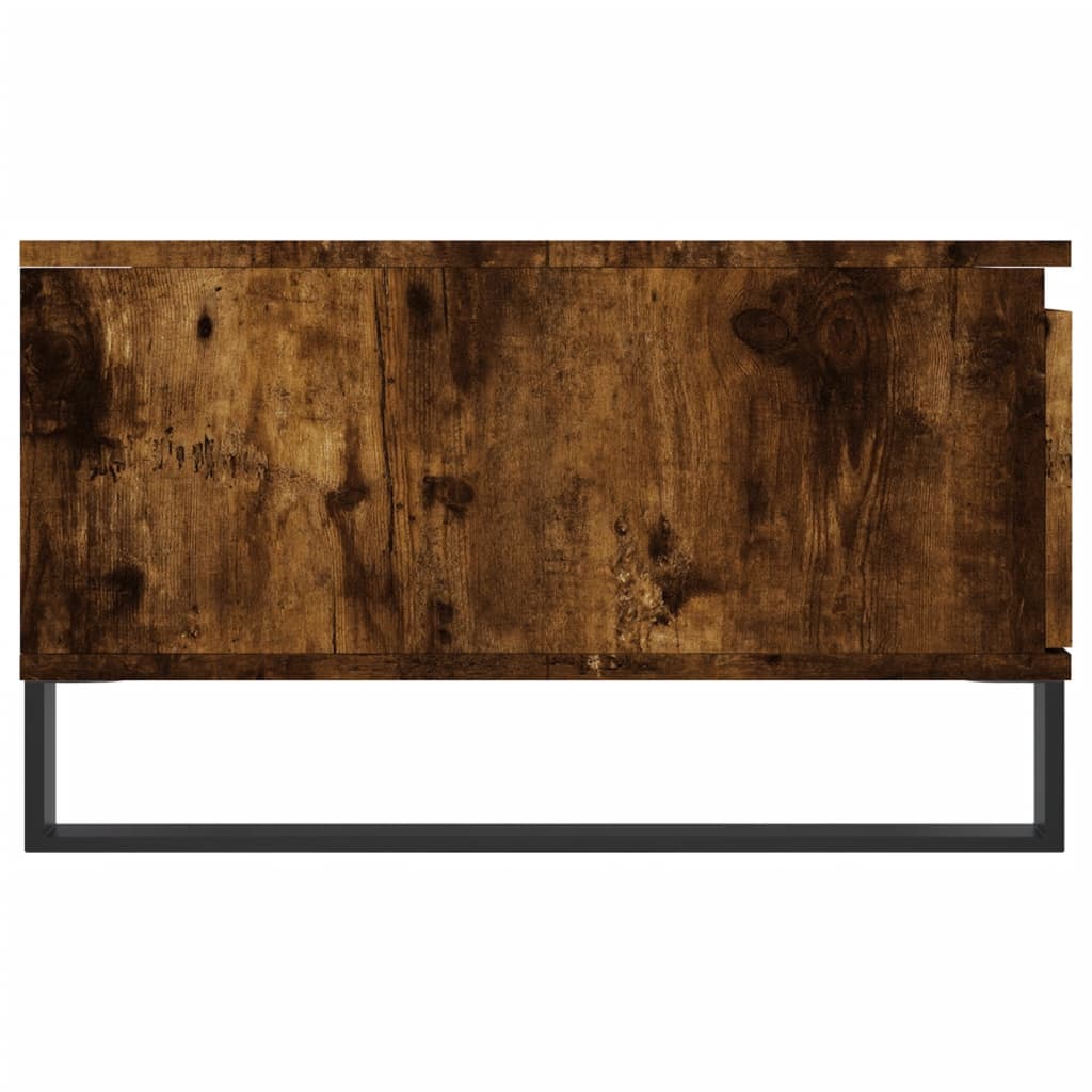 Masă de cafea, stejar fumuriu, 90x60x35 cm, lemn compozit Lando - Lando