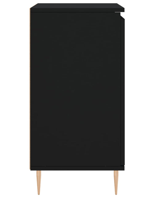 Загрузите изображение в средство просмотра галереи, Servantă, negru, 60x35x70 cm, lemn prelucrat Lando - Lando
