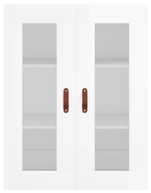 Загрузите изображение в средство просмотра галереи, Dulap cu montaj pe perete, alb extralucios, 69,5x34x90 cm Lando - Lando
