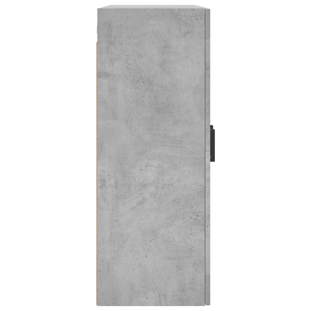 Dulap cu montaj pe perete, gri beton, 69,5x34x90 cm Lando - Lando