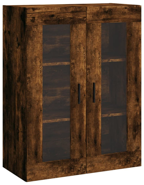 Încărcați imaginea în vizualizatorul Galerie, Dulap montat pe perete, stejar fumuriu, 69,5x34x90 cm Lando - Lando
