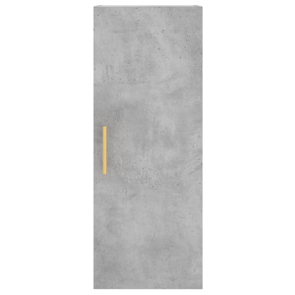 Dulap montat pe perete, gri beton, 34,5x34x90 cm Lando - Lando