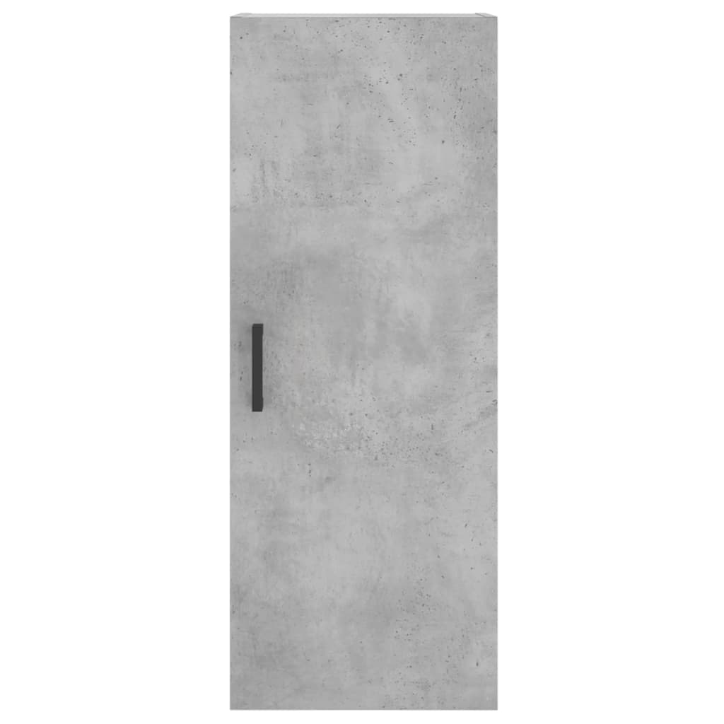 Dulap montat pe perete, gri beton, 34,5x34x90 cm Lando - Lando