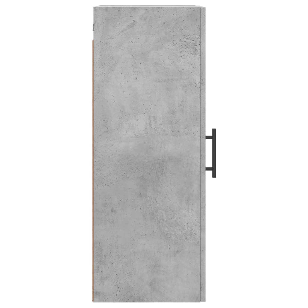 Dulap montat pe perete, gri beton, 34,5x34x90 cm Lando - Lando