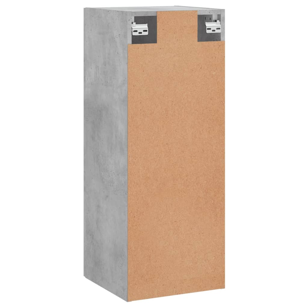 Dulap montat pe perete, gri beton, 34,5x34x90 cm Lando - Lando