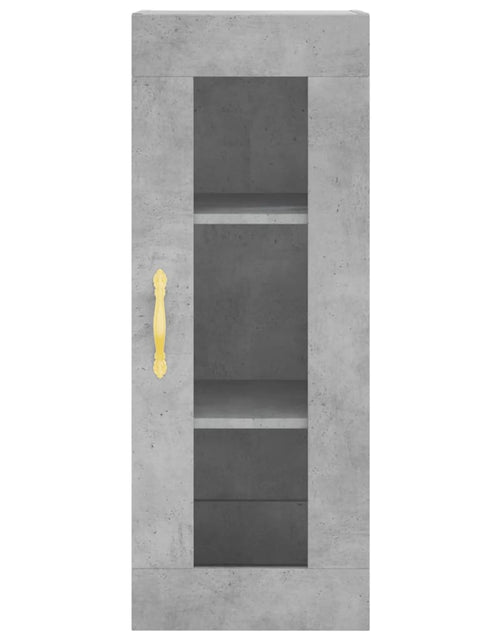 Загрузите изображение в средство просмотра галереи, Dulap montat pe perete, gri beton, 34,5x34x90 cm Lando - Lando
