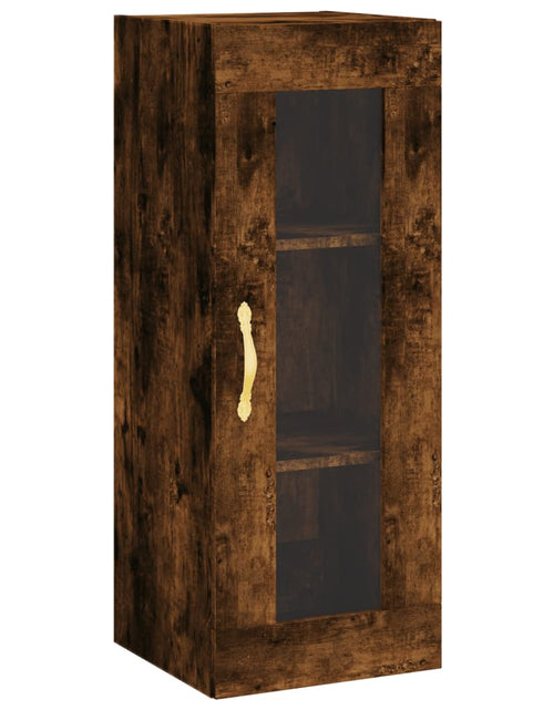 Încărcați imaginea în vizualizatorul Galerie, Dulap montat pe perete, stejar fumuriu, 34,5x34x90 cm Lando - Lando
