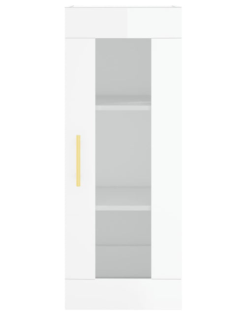 Încărcați imaginea în vizualizatorul Galerie, Dulap montat pe perete, alb extralucios, 34,5x34x90 cm Lando - Lando
