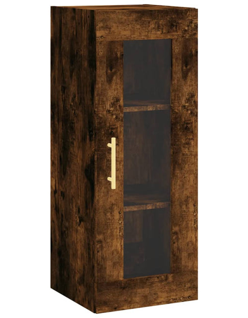 Încărcați imaginea în vizualizatorul Galerie, Dulap montat pe perete, stejar fumuriu, 34,5x34x90 cm Lando - Lando
