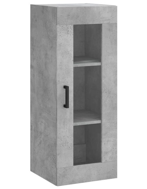 Încărcați imaginea în vizualizatorul Galerie, Dulap montat pe perete, gri beton, 34,5x34x90 cm Lando - Lando
